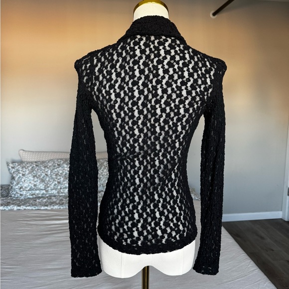 Vince | Floral Smocked Long Sleeve Button Up - Picture 5 of 6